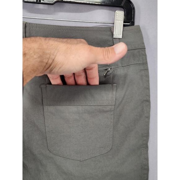 REI Pants Womens 4 Gray Hiking Nylon Convertable Zip Pockets Drawstring Outdoor - Picture 8 of 16